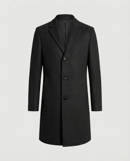 Cappotto Uomo in Lana Stile Trench Elegante
