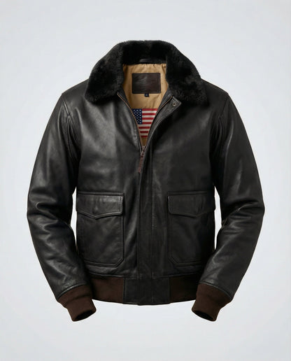 Giacca Pelle Uomo Calda Stile Casual