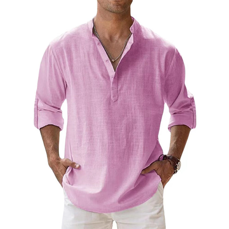 Camicia Uomo Primavera Estate Manica Lunga Classica