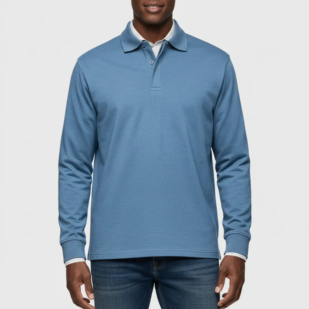 Polo Uomo Manica Lunga Classica Cotone - Brentozzi