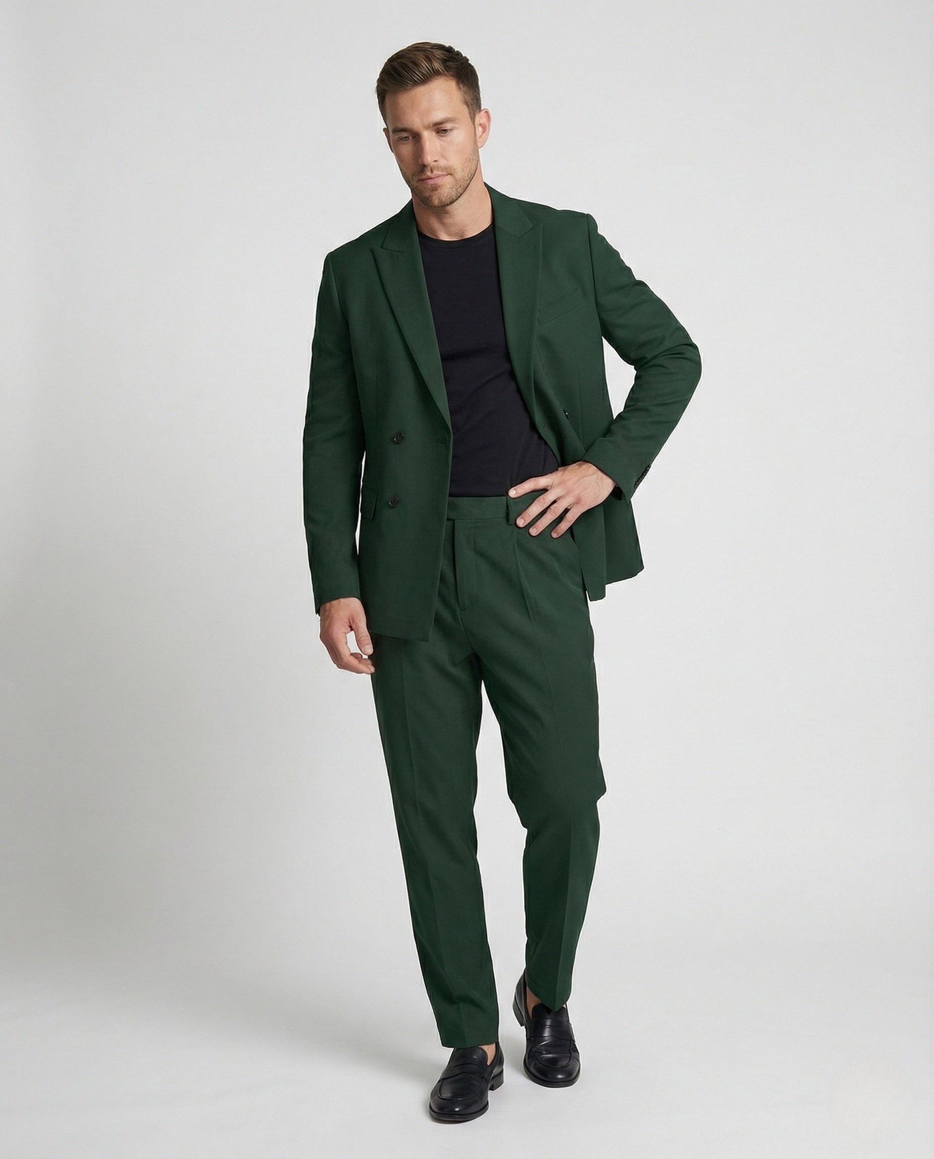 Blazer Uomo Monopetto con Pantaloni Eleganti Vestibilità Classica - Brentozzi