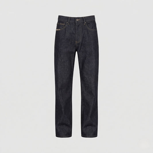 Jeans Uomo Relax Vita Alta in Denim Grezzo - Brentozzi