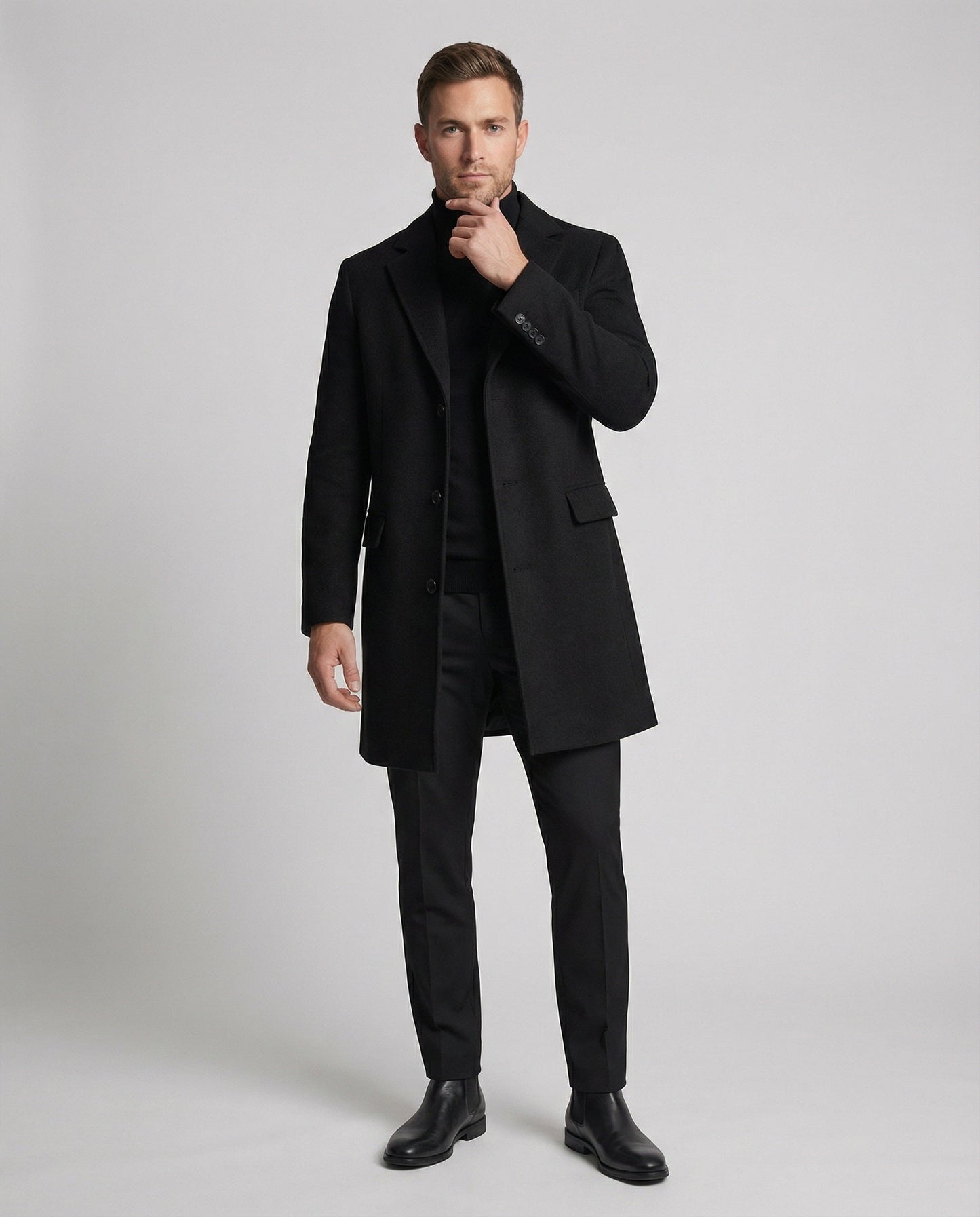 Cappotto Uomo in Lana con Rever Classico - Brentozzi