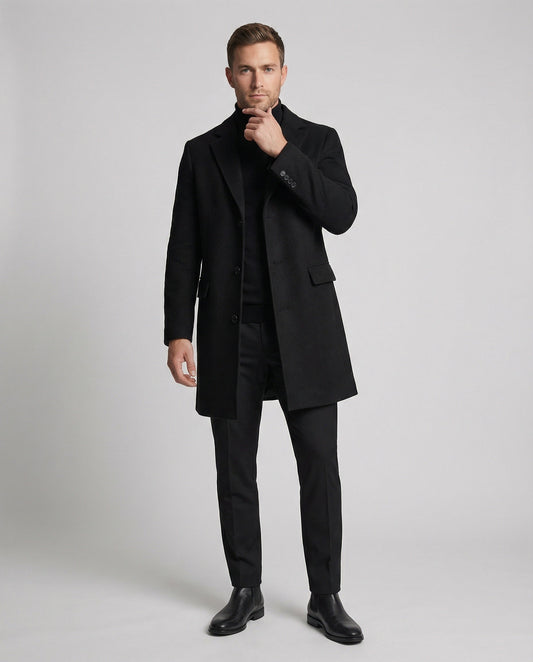 Cappotto Uomo in Lana con Rever Classico - Brentozzi