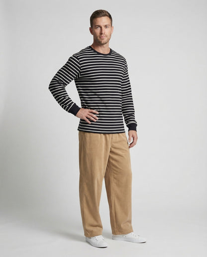 Pantaloni Corduroy Unisex Vita Elastica Vestibilità Ampia - Brentozzi