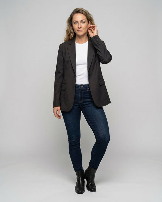 Blazer Donna Oversize con Sciarpa Legata - Brentozzi