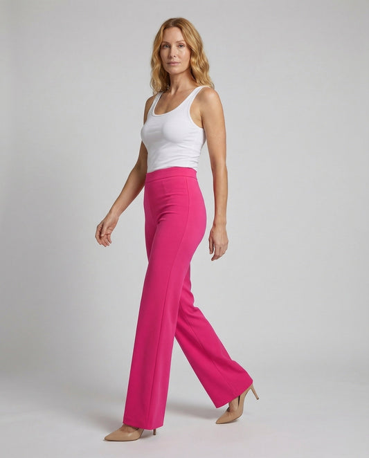 Pantaloni Palazzo Donna in Crepe Vita Alta - Brentozzi