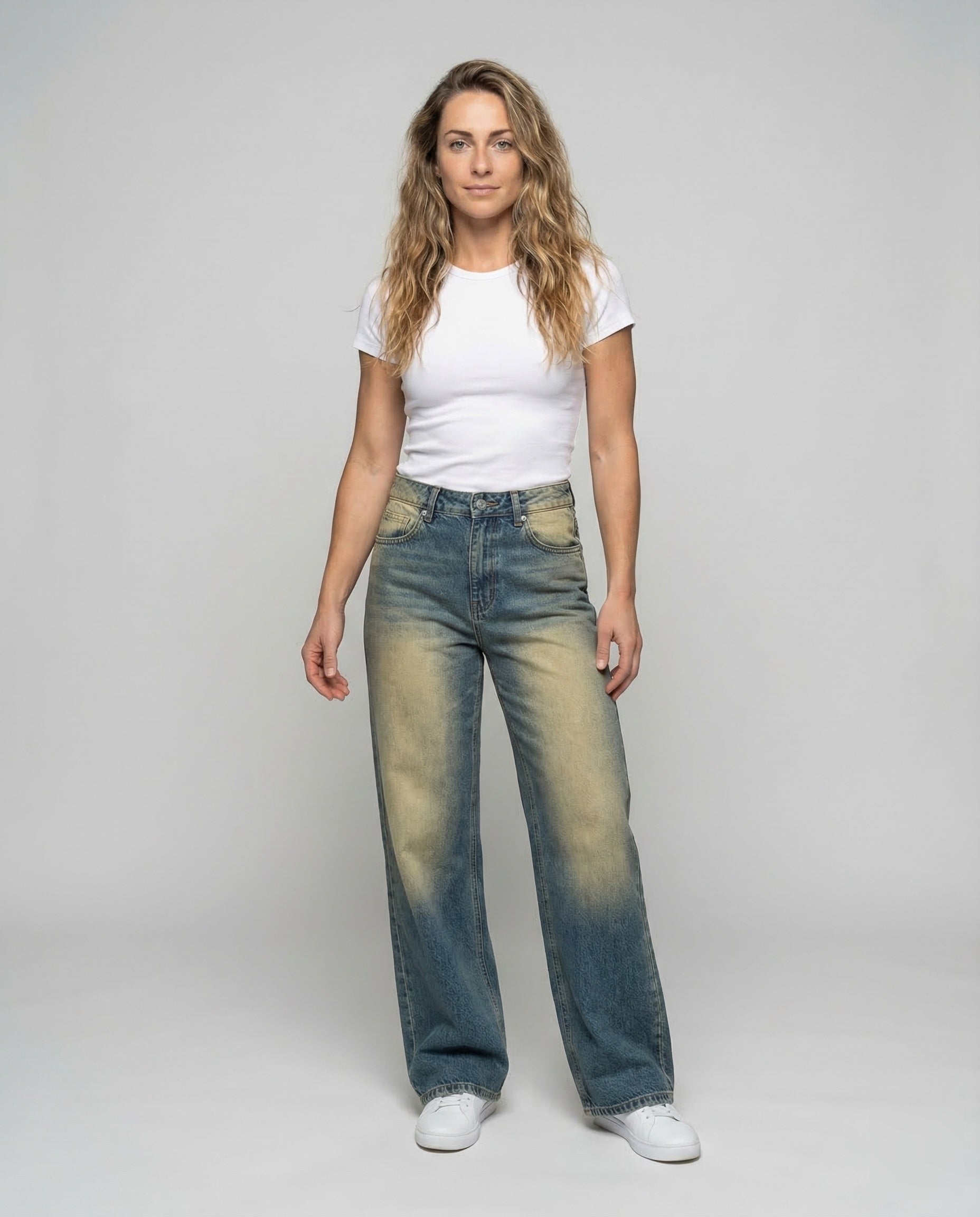 Jeans Donna Denim Vita Alta Bootcut - Brentozzi