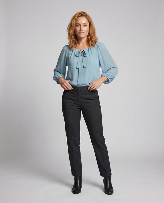 Blusa Donna in Seta con Maniche a Sbuffo - Brentozzi
