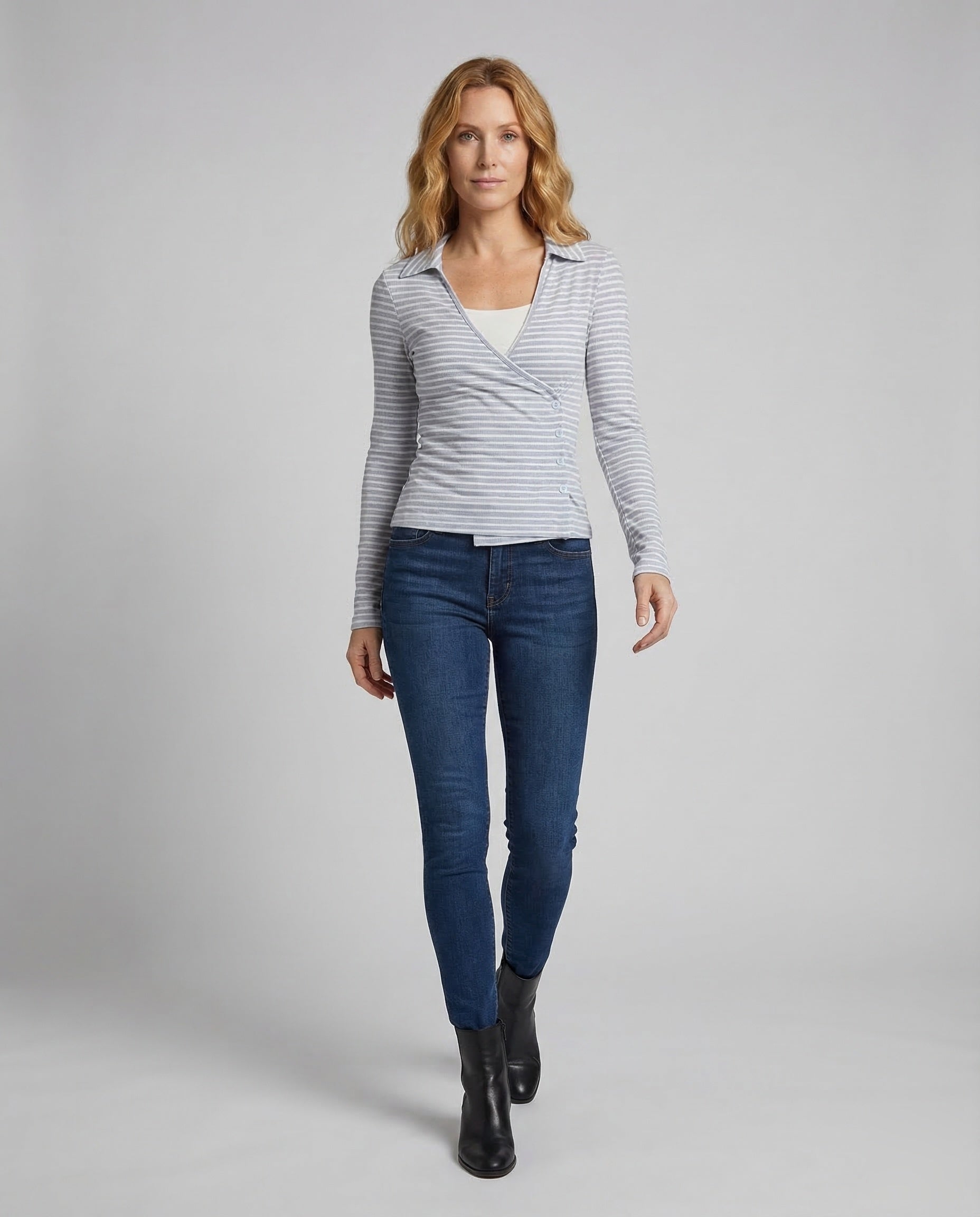 Cardigan Donna a Maglia Scollo a V a Portafoglio - Brentozzi