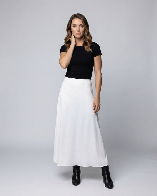 Gonna Maxi Donna in Chiffon Svasata - Brentozzi