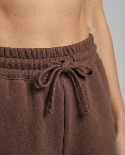 Pantaloncini Donna in Cotone Elastico con Coulisse Vita Alta - Brentozzi