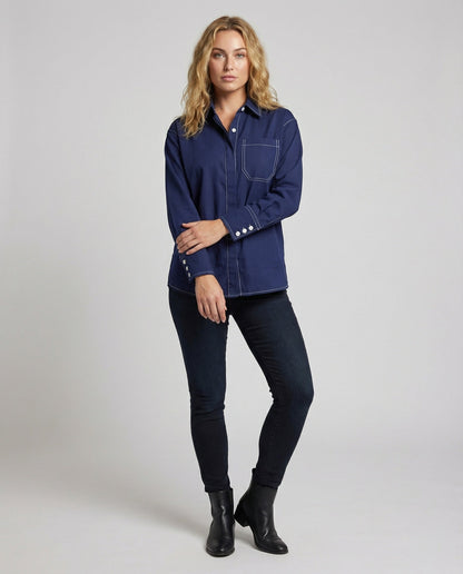 Camicia Donna Kent Manica Corta Vestibilità Relax - Brentozzi
