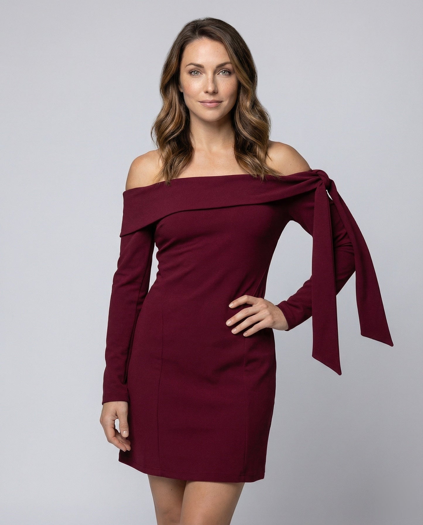 Cardigan Donna Lungo in Tessuto Plissé Morbido