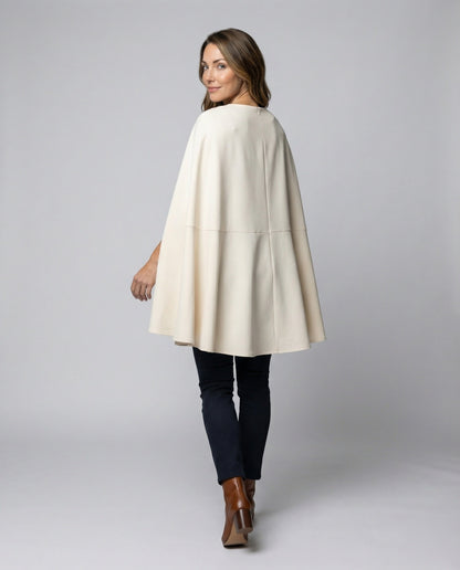 Abito Mini Donna con Mantella e Cintura in Vita