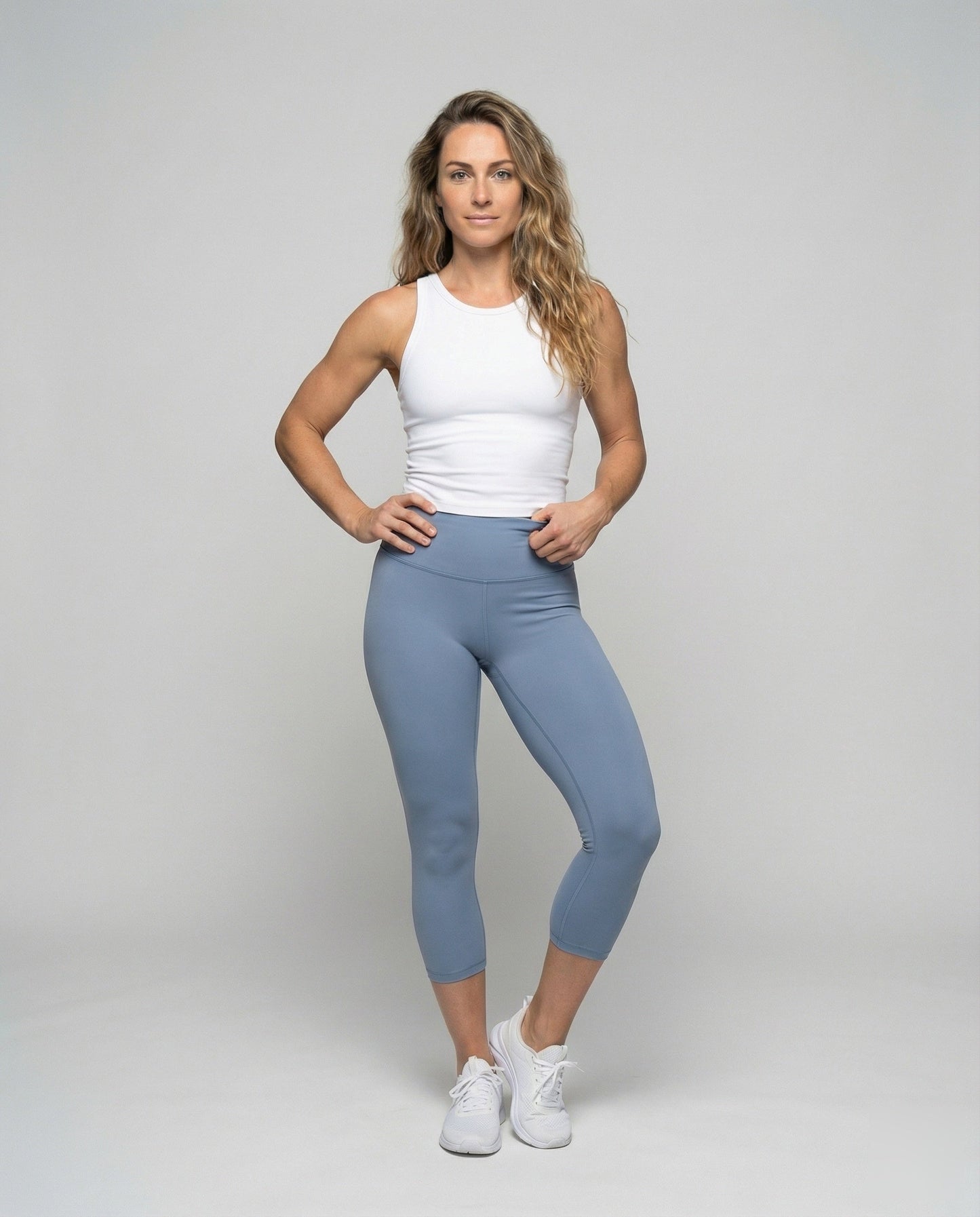 Leggings Fitness Donna Tessuto Modellante Vestibilità Slim - Brentozzi