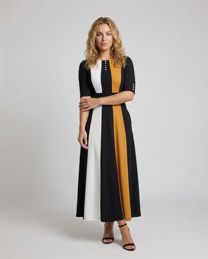 Abito Maxidress Donna Elegante con Corsetto - Brentozzi