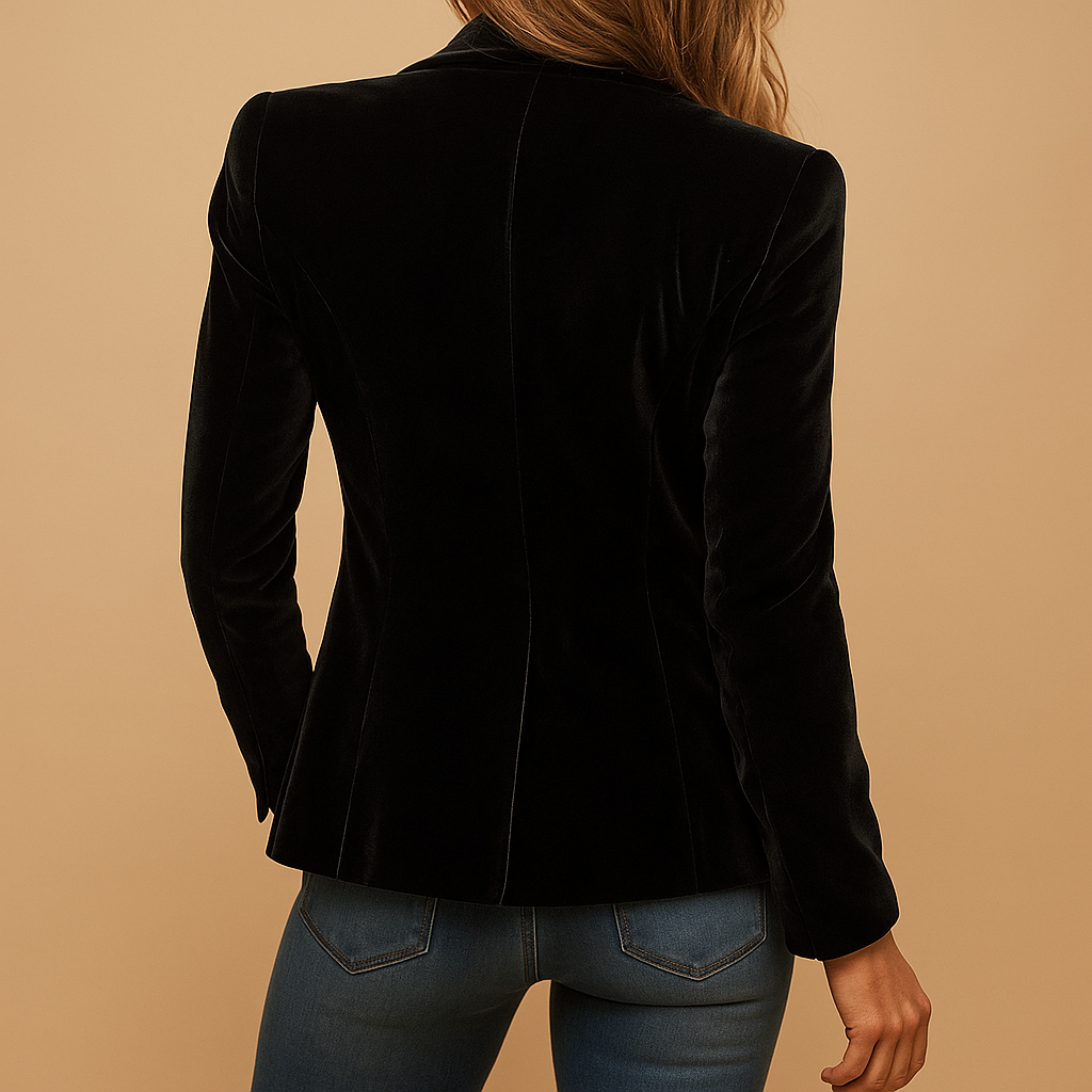 Blazer Donna Slim Fit con Rever e Tasche