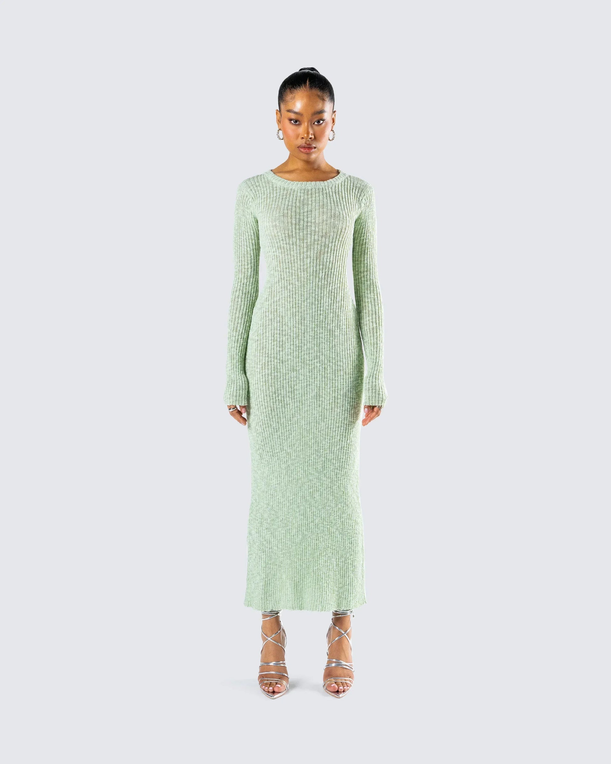Abito Lungo Donna in Maglia Vestibilità Comoda - Vesarelli