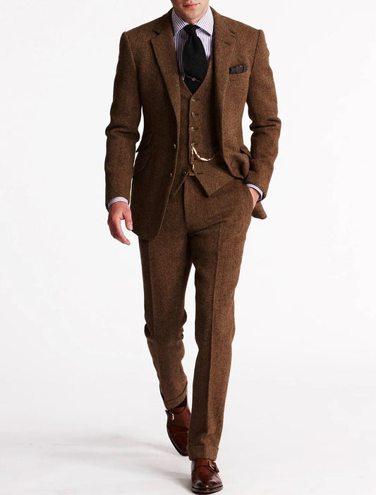 Completo Uomo Tuxedo in Tweed Classico - Brentozzi