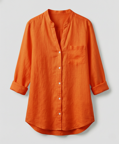 Camicia Donna Cotone Vestibilità Larga