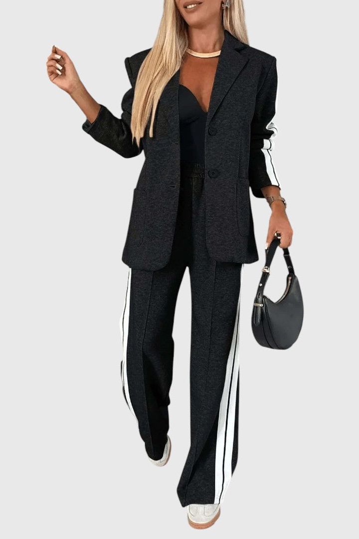 Completo Donna in Cotone a Righe Casual - Brentozzi