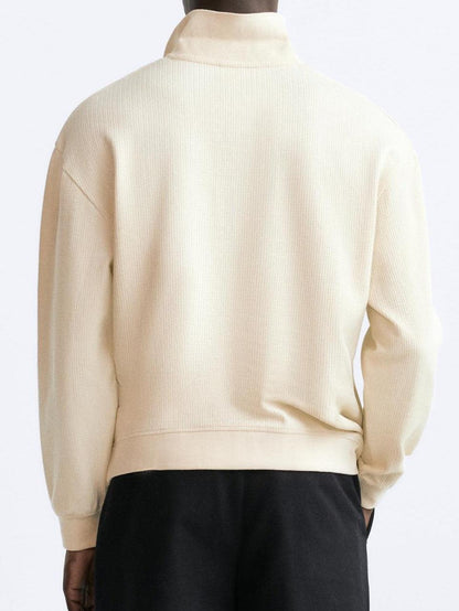 Maglione Uomo Collo Alto Stile Casual Elegante