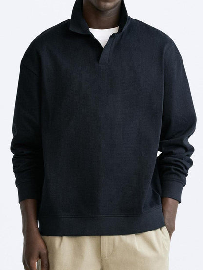 Maglione Uomo Collo Alto Stile Casual Elegante