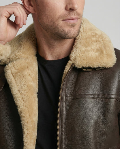 Giacca Bomber Uomo in Pelle di Agnello Morbida