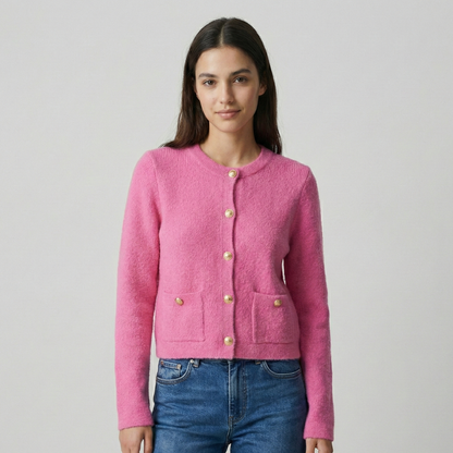 Cardigan Donna in Maglia con Bottoni Chic - Vesarelli