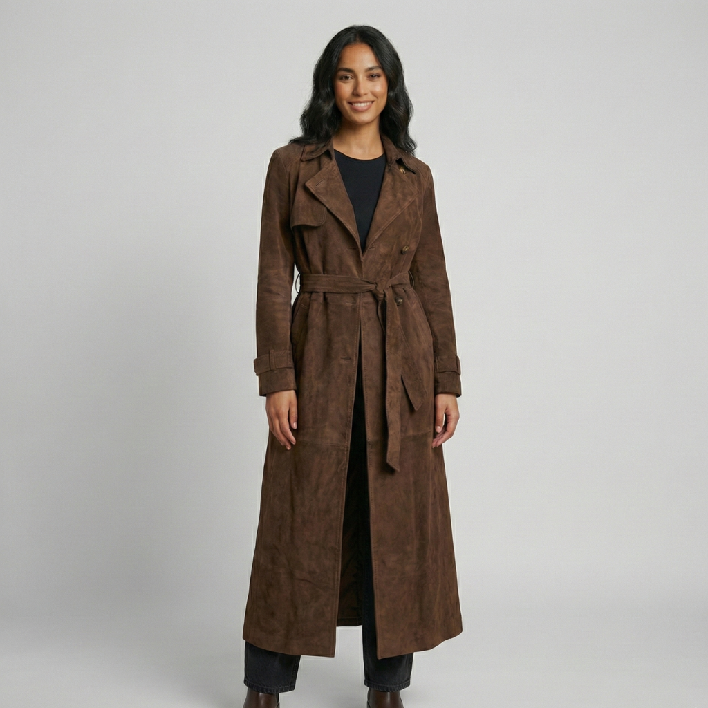 Trench Donna con Cintura e Rever Classico - Vesarelli