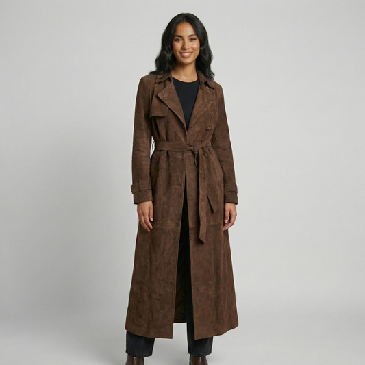Trench Donna con Cintura e Rever Classico - Vesarelli