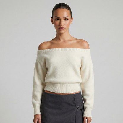 Maglione Donna Monospalla Stile Casual - Vesarelli
