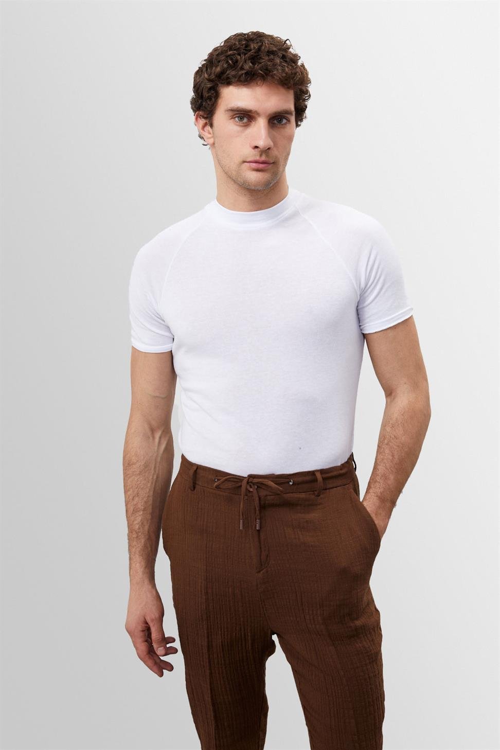 T-shirt Uomo Slim Fit Cotone Classico