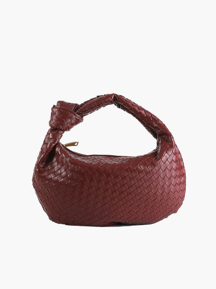 Borsa Midi Donna Intrecciata Fatta a Mano Versatile