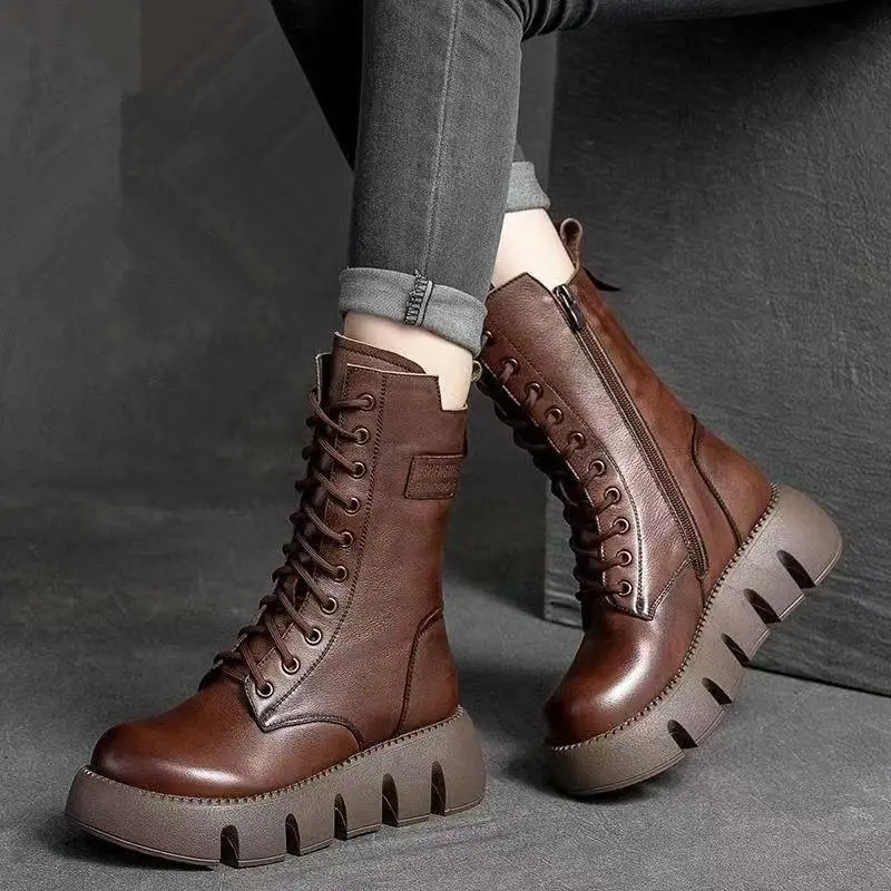 Stivali Donna Mezza Altezza Comodi Stile Elegante