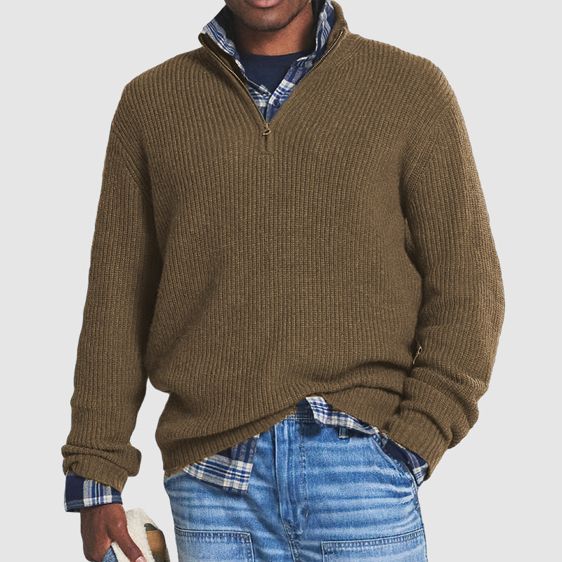 Maglione Uomo Mezza Zip Comodo e Elegante