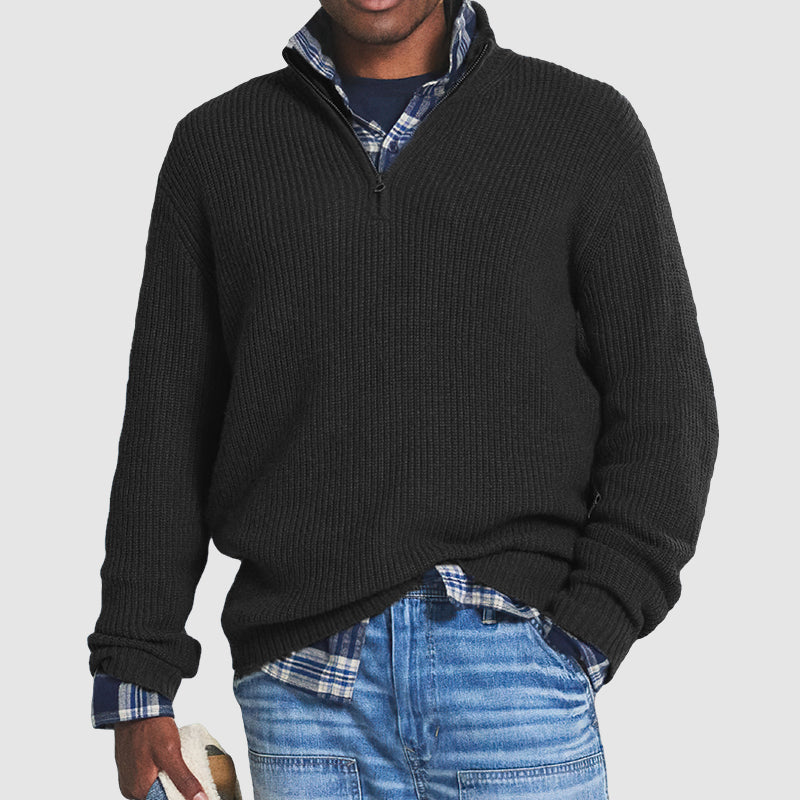 Maglione Uomo Caldo con Zip