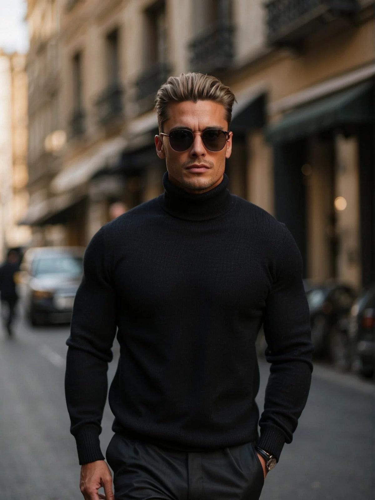 Maglione Uomo in Cotone Morbido Collo Alto Comfort - Brentozzi