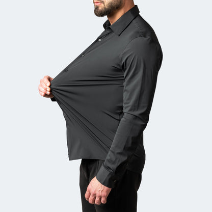 Camicia Uomo Formale Manica Lunga Vestibilità Slim