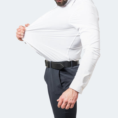 Camicia Uomo Formale Manica Lunga Vestibilità Slim