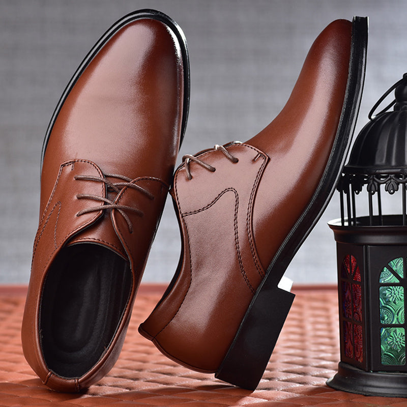 Scarpe Stringate Uomo Forma Chiusa Punta Definita