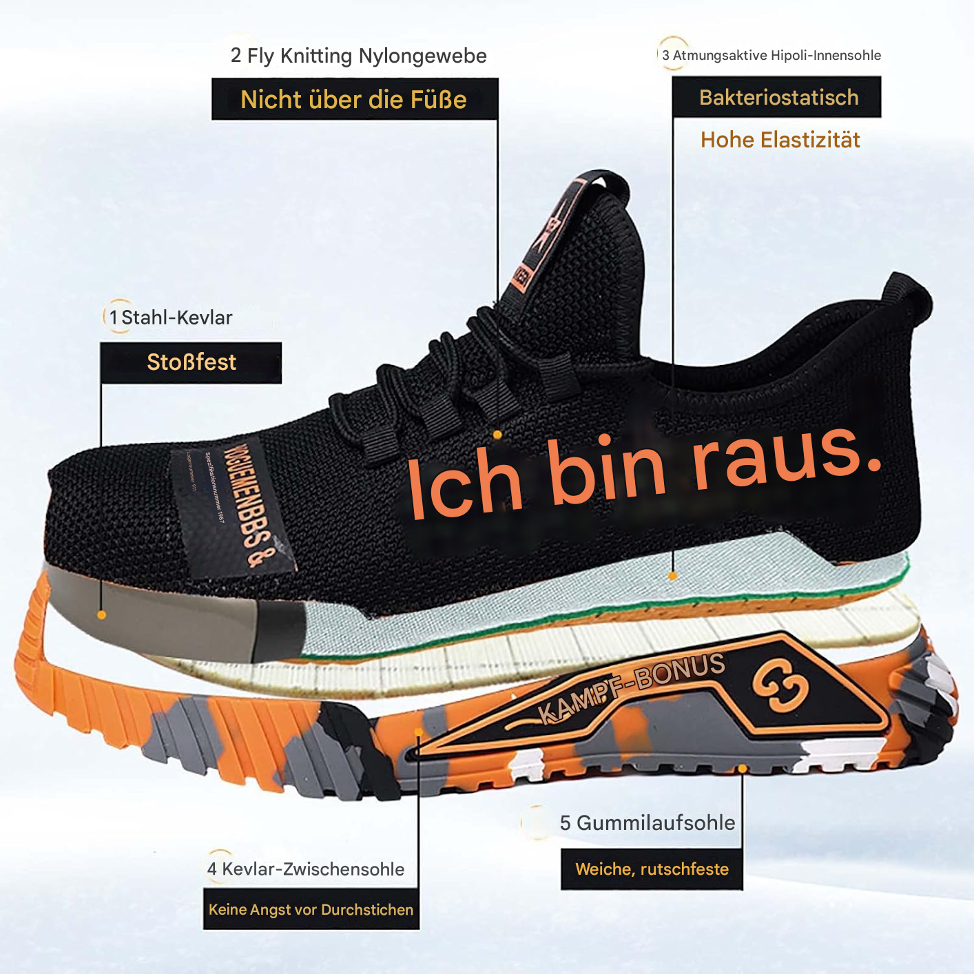 Sneaker Uomo Leggere e Comode Antinfortunistiche