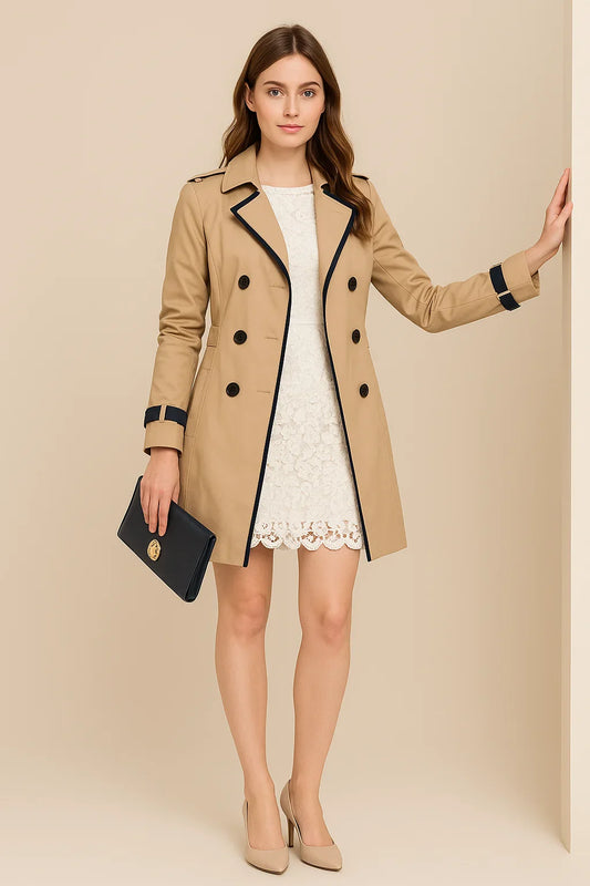 Trench Donna Doppiopetto Classico e Moderno - Vesarelli