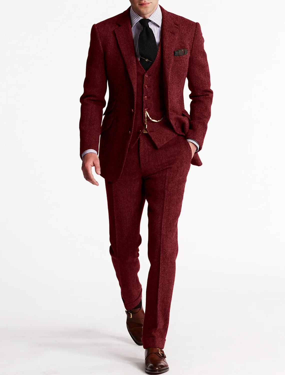 Completo Uomo Tuxedo in Tweed Classico