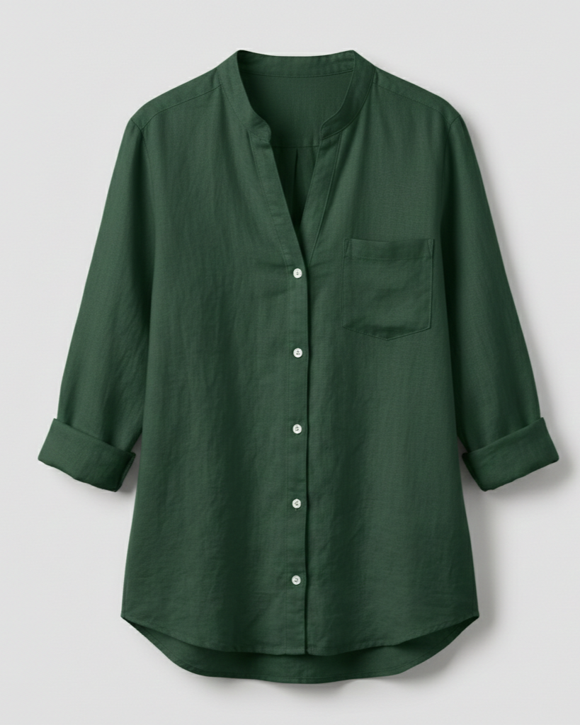 Camicia Donna Cotone Vestibilità Larga