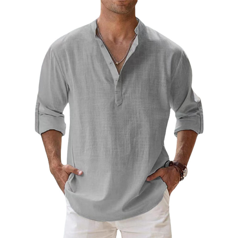 Camicia Uomo Primavera Estate Manica Lunga Classica
