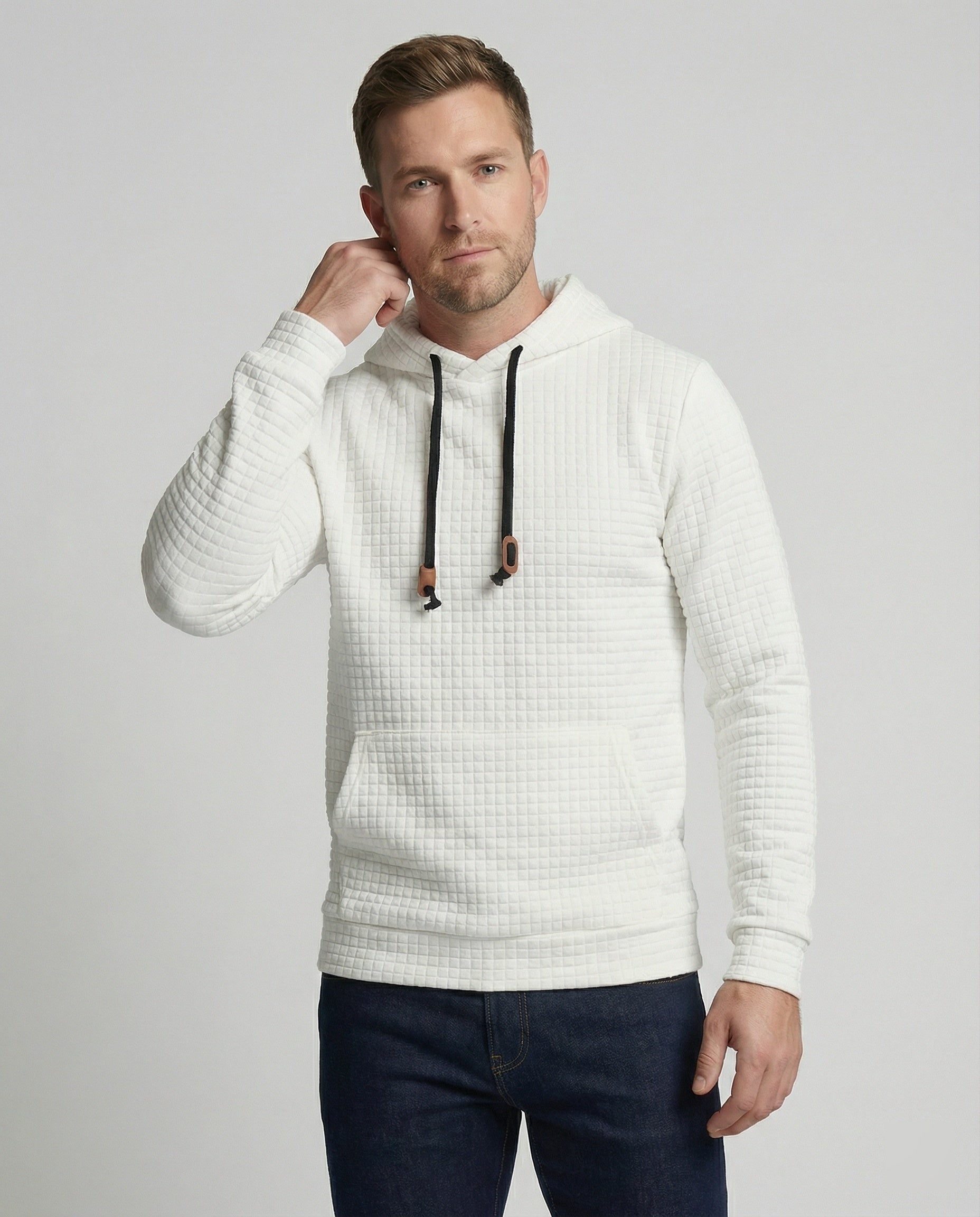 Felpa Uomo Casual con Cappuccio Regular Fit - Brentozzi