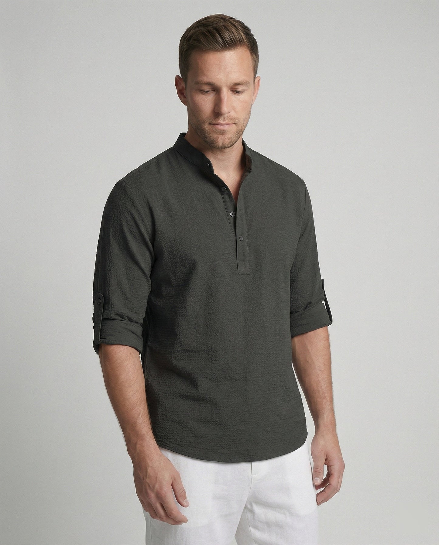Camicia Uomo Cotone Casual Elegante - Brentozzi