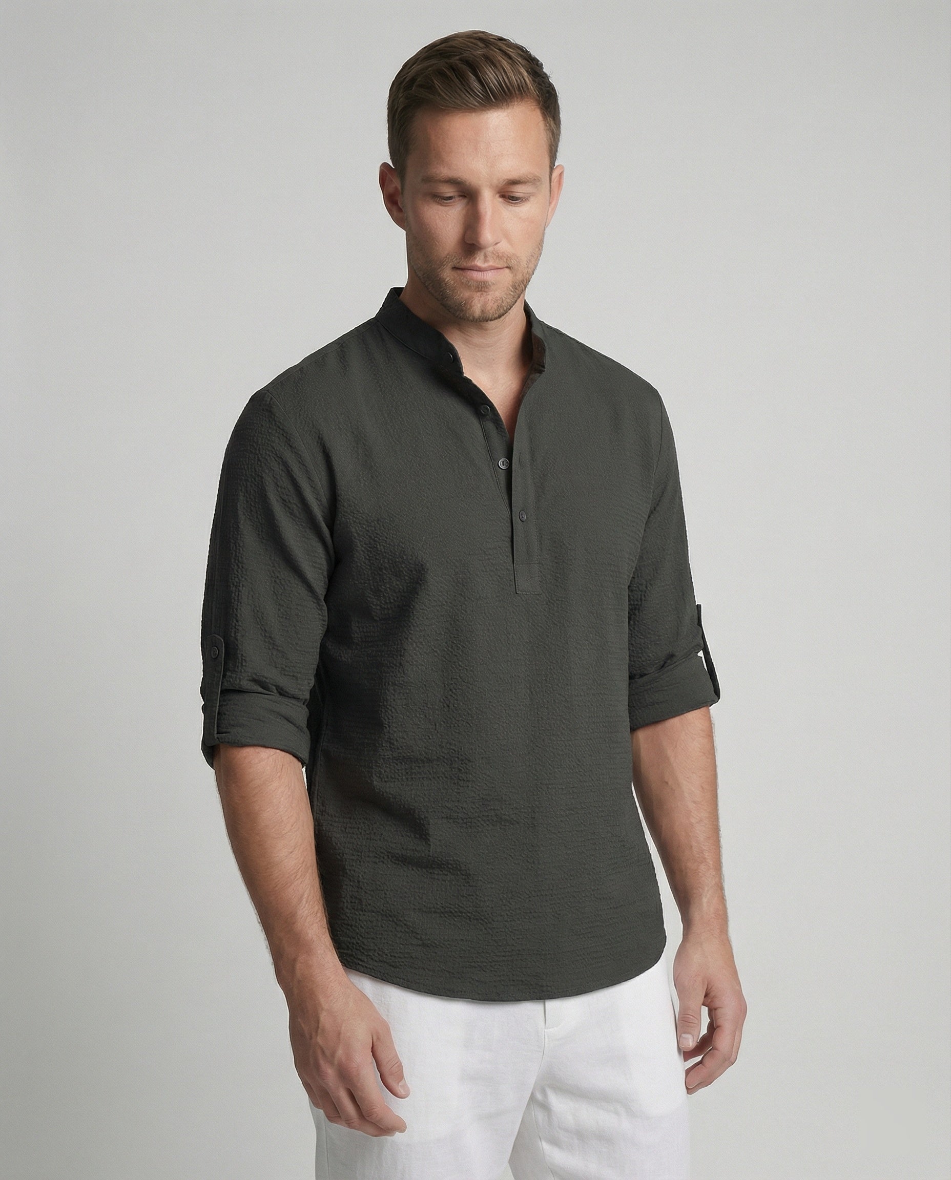 Camicia Uomo Cotone Casual Elegante - Brentozzi